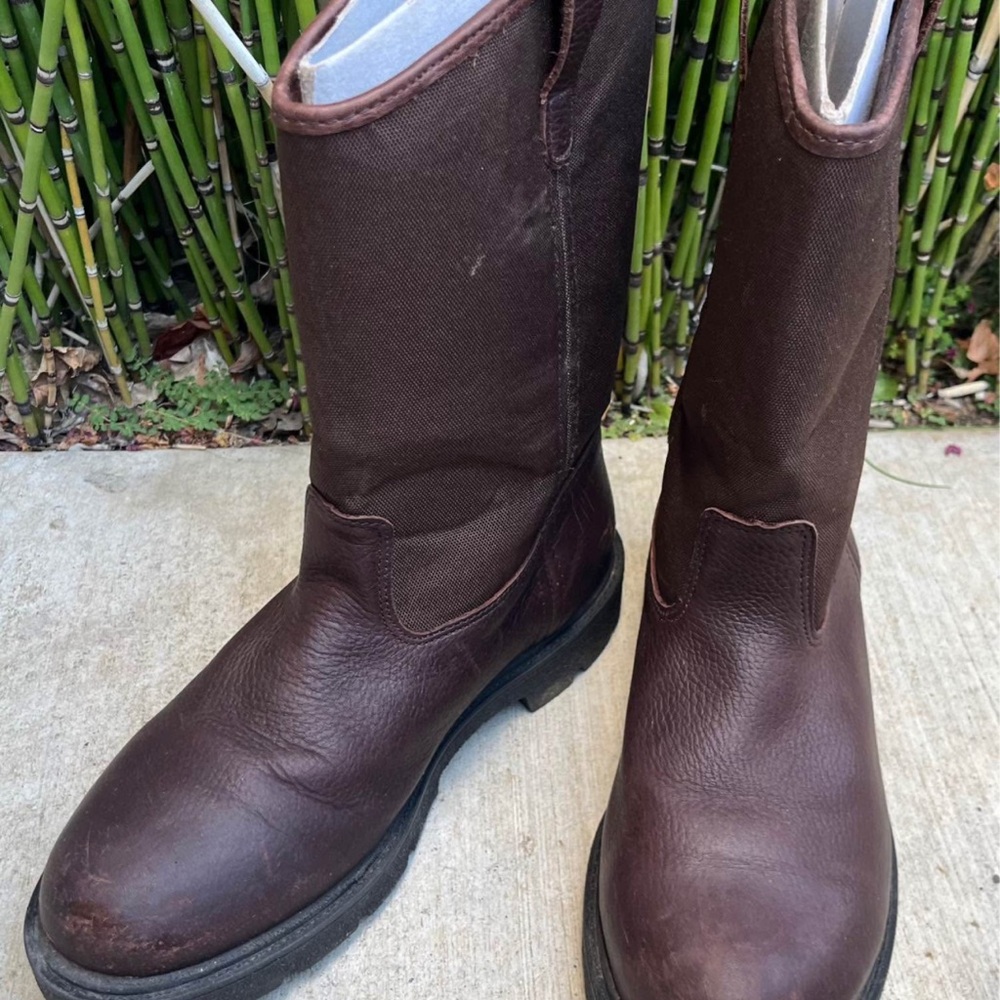 Georgia Boot Dark Brown Leather Work Boots